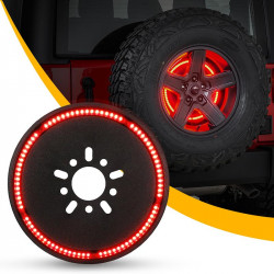 14'' spare tire 3rd third brake light for 2018-later jeep wrangler jl jlu